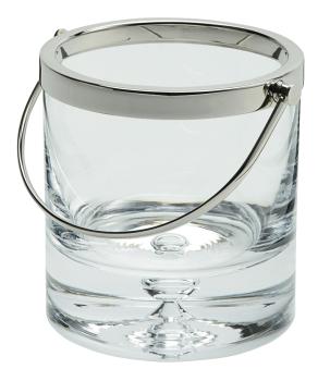 Ice bucket with rim in silver plated - Ercuis